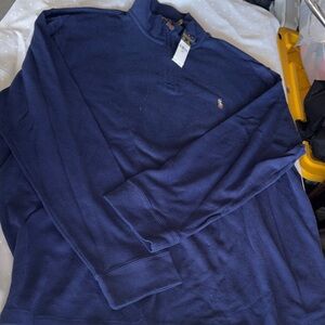 Polo by Ralph Lauren Navy Zip Up Sweater men’s sweater 2XL navy